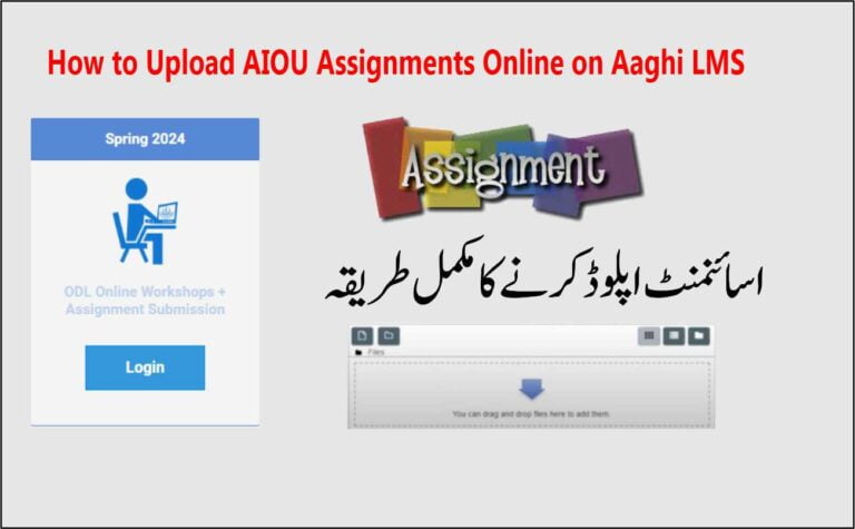 How to Upload AIOU Assignments Online on Aaghi LMS