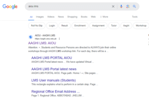 aiou aaghi lms