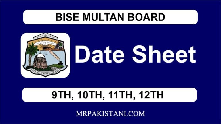 BISE FAISALABAD BOARD Date Sheet