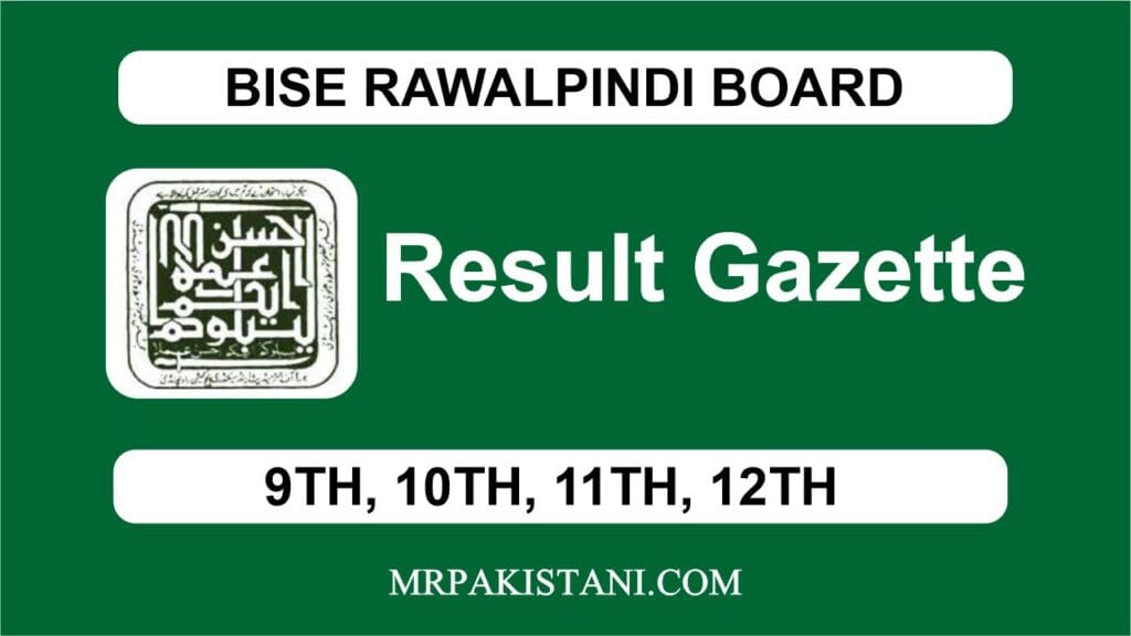 Bise rawalpindi board result gazette