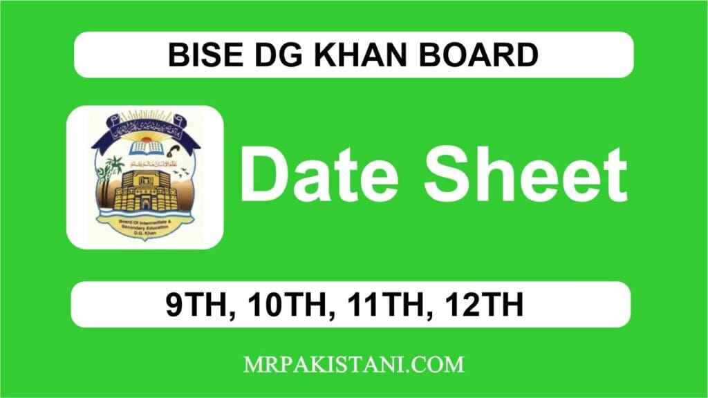 DG Khan Board Date Sheet
