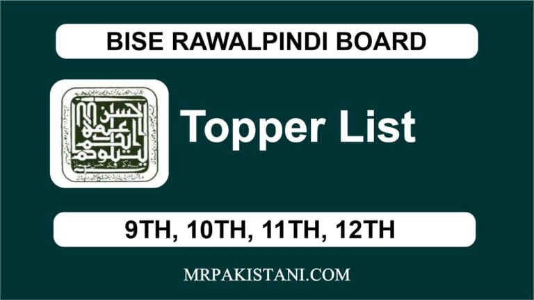 RAWALPINDI BOARD Topper list