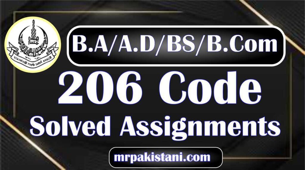 206 Code Family Health and Care Solved Assignments Spring 2025