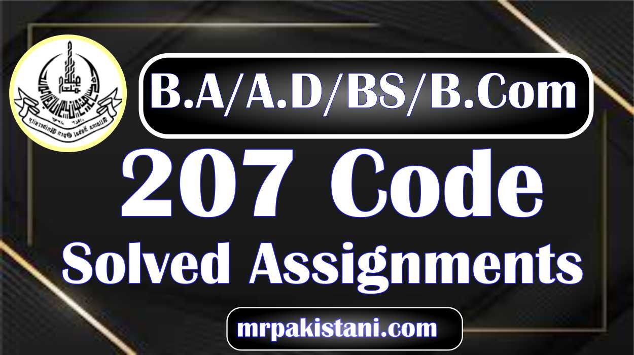 207 Code Compulsory English – I Solved Assignments Spring 2025