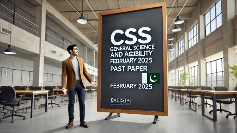 CSS General Science and Ability Past Paper February 2025