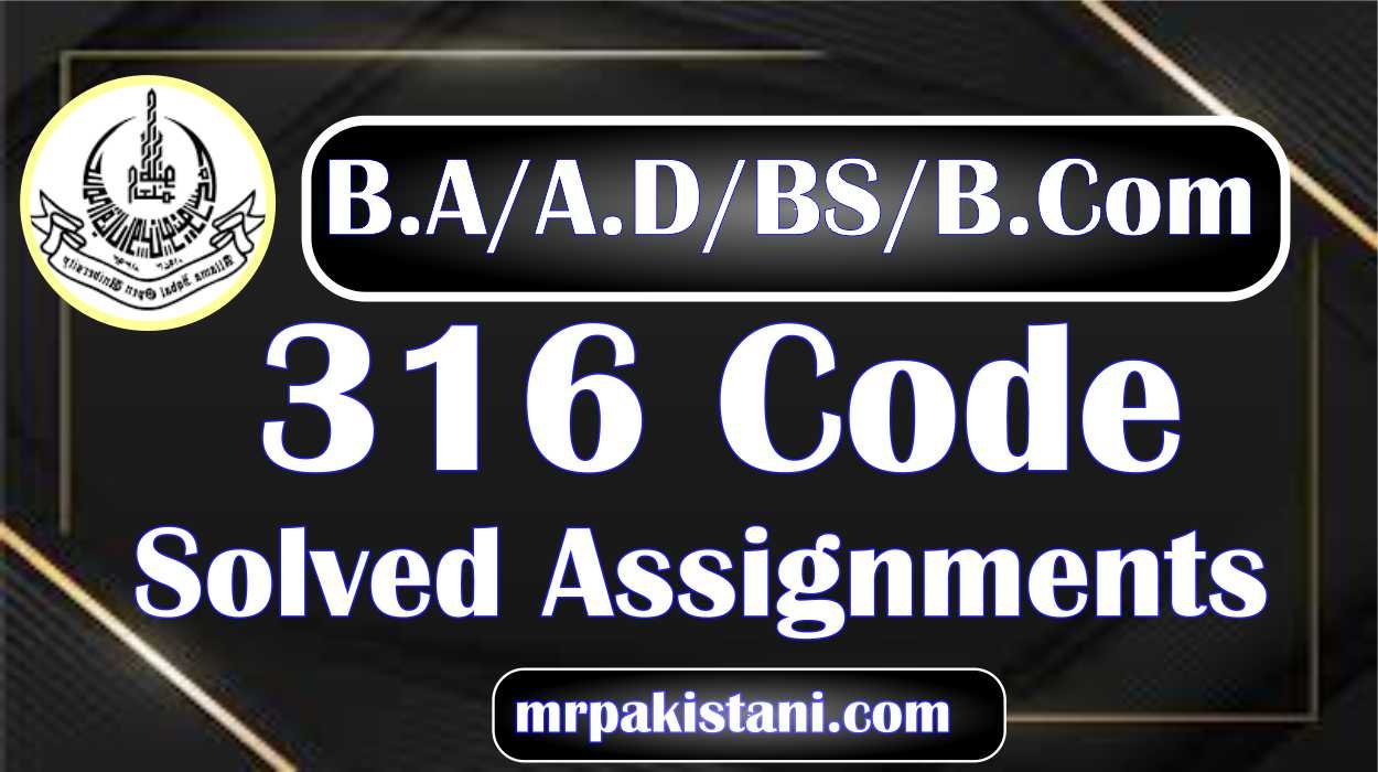 AIOU 316 Code Islamiat Solved Assignments 2025