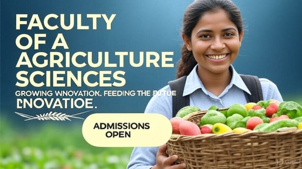 Faculty of Agriculture Sciences Admissions Open 2025