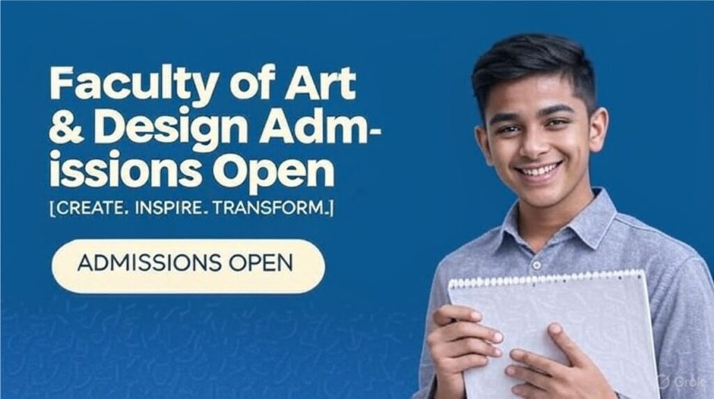 Faculty of Art & Design Admissions Open 2025