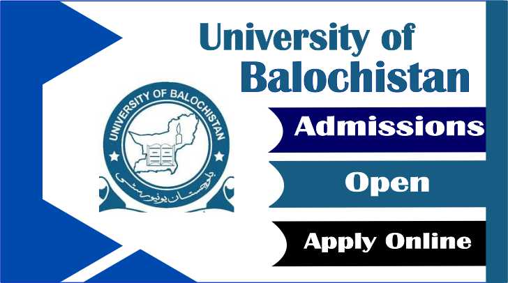 University of Balochistan Fall 2025 Admissions – MS/MPhil & PhD Programs