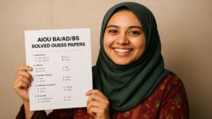 AIOU BA/AD/BS Solved Guess Papers