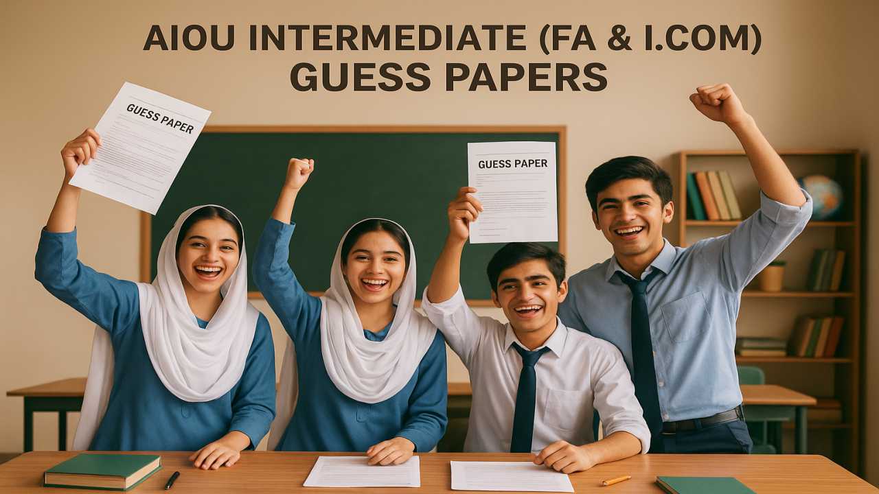 AIOU Intermediate (FA & I.Com) Guess Papers
