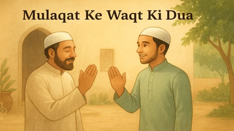 Mulaqat Ke Waqt Ki Dua