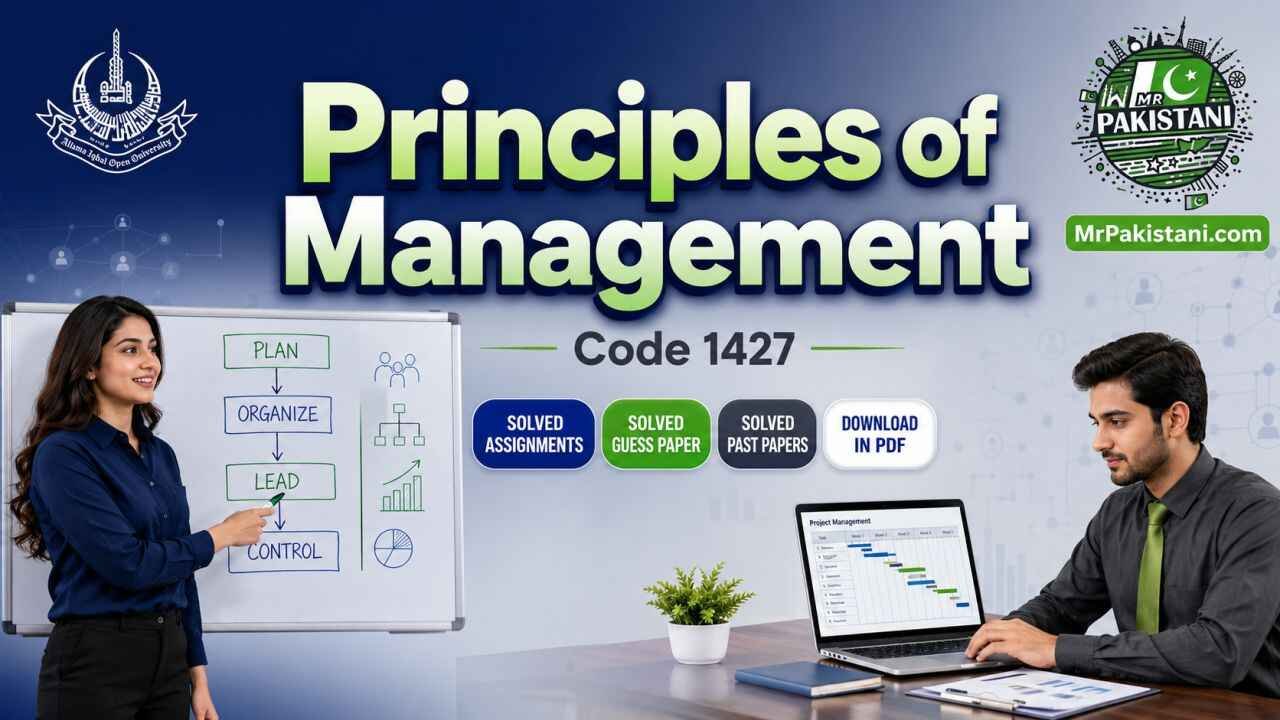 AIOU 1427 Code Assignments, Guess Papers & Past Papers